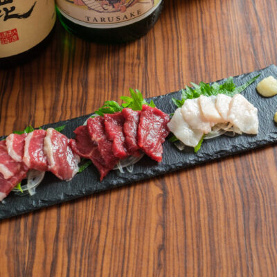 熊本直送 馬刺し 三種盛り