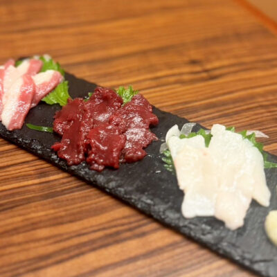 熊本直送 馬刺し 三種盛り